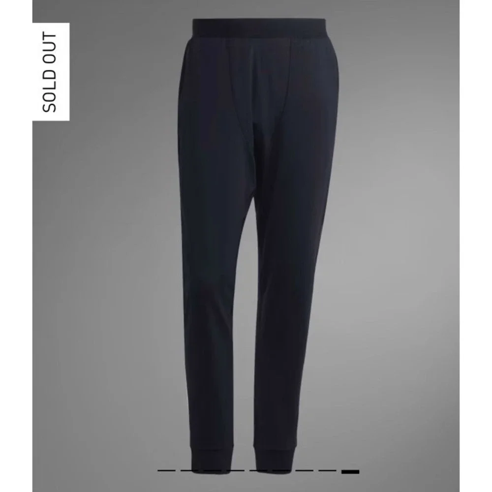 $70 NWT Adidas Aeroready Training Yoga Black Pants Men's Size Large Black HZ6319 - Picture 1 of 15